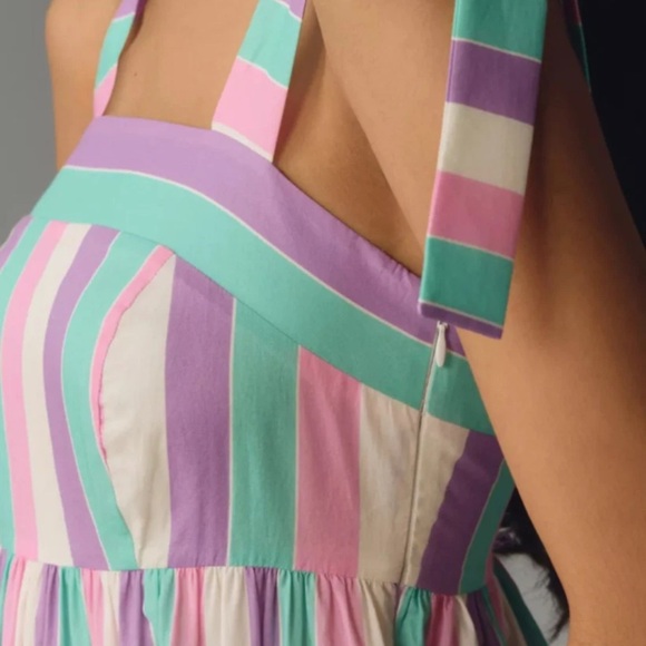 Striped Pastel Sundress - Picture 4 of 5